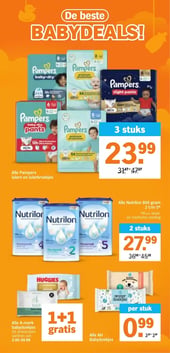 Alle A-merk babydoekjes aanbieding bij Albert-heijn – geldig van 01.06.2026 t/m 07.06.2026