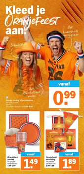 Oranjefeest versiering aanbieding bij Albert-heijn – geldig van 01.06.2026 t/m 07.06.2026