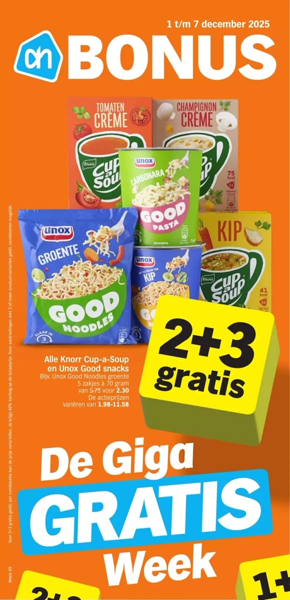Albert Heijn folder – pagina 1