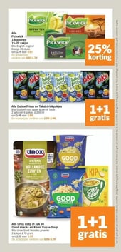 Unox soep in zak en Good Noodles en Knorr Cup-a-Soup aanbieding bij Albert Heijn – geldig van 02.01.2026 t/m 04.01.2026