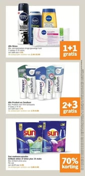 Sun vaatwascapsules brilliant shine of shine plus 34 stuks aanbieding bij Albert Heijn – geldig van 02.01.2026 t/m 04.01.2026