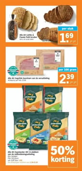 Alle AH Zaanlander 48+ in plakken van de zelfbedieningsafdeling aanbieding bij Albert Heijn – geldig van 02.01.2026 t/m 04.01.2026