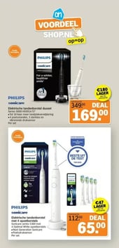 PHILIPS sonicare Elektrische tandenborstel met 4 opzetborstels Series 5300 aanbieding bij Albert Heijn – geldig van 02.01.2026 t/m 04.01.2026