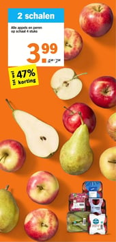 Alle appels en peren op schaal 4 stuks aanbieding bij Albert-heijn – geldig van 02.02.2026 t/m 07.02.2026