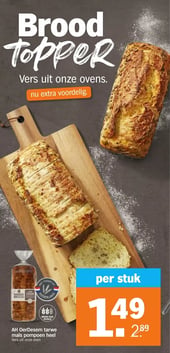 AH OerDesem tarwe mais pompoen heel aanbieding bij Albert-heijn – geldig van 02.02.2026 t/m 07.02.2026