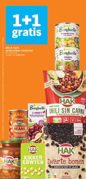 Alle A-merk peulvruchten conserven aanbieding bij Albert-heijn – geldig van 02.03.2026 t/m 08.03.2026