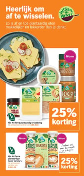 Alle AH Terra plantaardig broodbeleg aanbieding bij Albert-heijn – geldig van 02.03.2026 t/m 08.03.2026