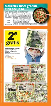Alle AH Italiaanse roerbakgroenten en Thaise en Chinese wokgroenten 400 gram aanbieding bij Albert Heijn – geldig van 05.01.2026 t/m 11.01.2026