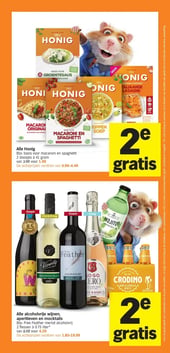Honig basis voor macaroni en spaghetti aanbieding bij Albert Heijn – geldig van 05.01.2026 t/m 11.01.2026