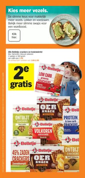 Bolletje crackers en knäckebröd aanbieding bij Albert Heijn – geldig van 05.01.2026 t/m 11.01.2026