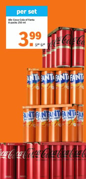 Alle Coca-Cola of Fanta 8-packs 250 ml aanbieding bij Albert-heijn – geldig van 09.02.2026 t/m 14.02.2026