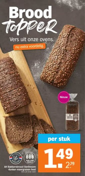 AH Bakkersbrood OerDesem donker meergranen heel aanbieding bij Albert-heijn – geldig van 09.02.2026 t/m 14.02.2026