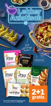 Alle A-merk aziatische diepvriesnacks aanbieding bij Albert-heijn – geldig van 09.03.2026 t/m 15.03.2026