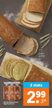 Alle AH Bakkersbrood tijgerbrood heel aanbieding bij Albert-heijn – geldig van 09.03.2026 t/m 15.03.2026
