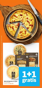 Alle AH Quiches en pies aanbieding bij Albert-heijn – geldig van 09.03.2026 t/m 15.03.2026