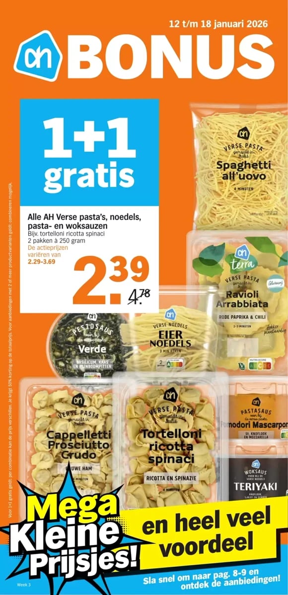 Albert Heijn folder – pagina 1
