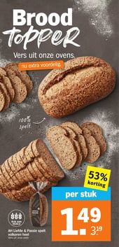 AH Liefde & Passie spelt volkoren heel aanbieding bij Albert Heijn – geldig van 12.01.2026 t/m 18.01.2026