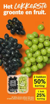 Sable pitloze blauwe druiven 400 gram aanbieding bij Albert Heijn – geldig van 12.01.2026 t/m 18.01.2026