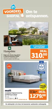 matt Combideal Original boxspring, hoofdbord en matras aanbieding bij Albert Heijn – geldig van 12.01.2026 t/m 18.01.2026