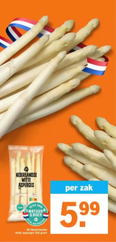 AH Nederlandse witte asperges 500 gram aanbieding bij Albert-heijn – geldig van 13.04.2026 t/m 19.04.2026