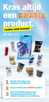 Kras altijd een GRATIS product. aanbieding bij Albert-heijn – geldig van 16.02.2026 t/m 22.02.2026