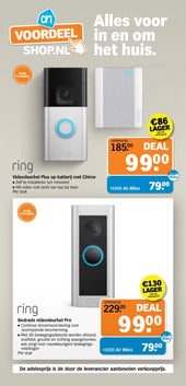 Videodeurbel Plus op batterij met Chime aanbieding bij Albert-heijn – geldig van 16.02.2026 t/m 22.02.2026