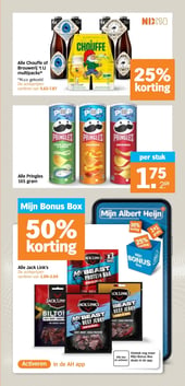 Alle Pringles 165 gram aanbieding bij Albert-heijn – geldig van 16.02.2026 t/m 22.02.2026