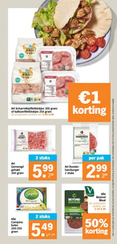 AH Runderhamburger 2 stuks aanbieding bij Albert-heijn – geldig van 16.02.2026 t/m 22.02.2026
