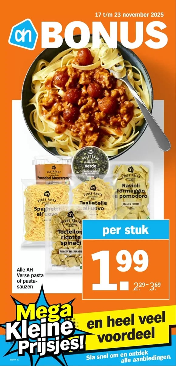 Albert Heijn folder – pagina 1