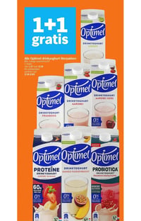 Alle Optimel drinkyoghurt literpakken aanbieding bij Albert Heijn – geldig van 19.01.2026 t/m 25.01.2026