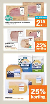 Alle AH Roasted vleeswaren van de versafdeling aanbieding bij Albert-heijn – geldig van 20.04.2026 t/m 26.04.2026