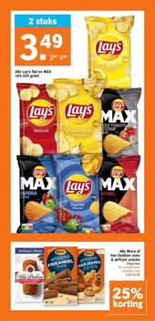 Alle Lay's flat en MAX 185-200 gram aanbieding bij Albert-heijn – geldig van 20.04.2026 t/m 26.04.2026