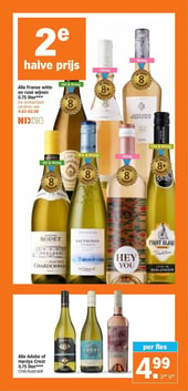 Alle Franse witte en rosé wijnen 0.75 liter*** aanbieding bij Albert-heijn – geldig van 20.04.2026 t/m 26.04.2026