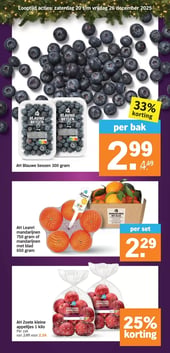 AH Blauwe bessen 300 gram aanbieding bij Albert Heijn – geldig van 20.12.2025 t/m 26.12.2025