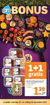 Alle AH Excellent gourmet-mini's aanbieding bij Albert Heijn – geldig van 20.12.2025 t/m 26.12.2025