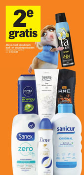 Alle A-merk deodorant, bad- en doucheproducten aanbieding bij Albert-heijn – geldig van 23.02.2026 t/m 01.03.2026