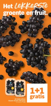 AH Sable pitloze blauwe druiven 400 gram aanbieding bij Albert-heijn – geldig van 23.03.2026 t/m 29.03.2026