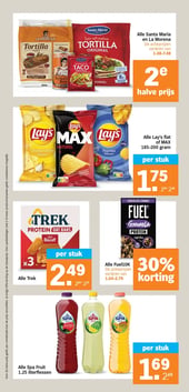 Alle Spa Fruit 1.25 literflessen aanbieding bij Albert-heijn – geldig van 23.03.2026 t/m 29.03.2026