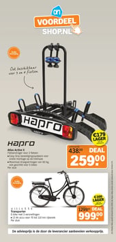 Atlas Active II Fietsendrager voor 2 fietsen aanbieding bij Albert-heijn – geldig van 23.03.2026 t/m 29.03.2026
