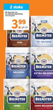Alle Beemster van de zelfbedieningsafdeling 125-150 gram aanbieding bij Albert-heijn – geldig van 23.03.2026 t/m 29.03.2026