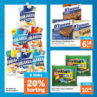 Hero B'tween mueslireep zero aanbieding bij Albert-heijn – geldig van 26.01.2026 t/m 15.02.2026