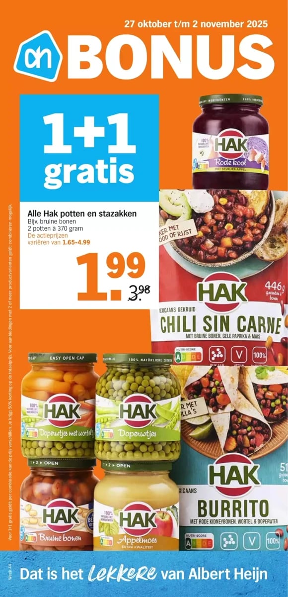 Albert Heijn folder – pagina 1