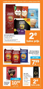Alle Senseo koffiepads 36 stuks aanbieding bij Albert Heijn – geldig van 27.12.2025 t/m 04.01.2026