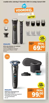PHILIPS All-in-one trimmer en oneblade Series 9000 MG9540/15 aanbieding bij Albert Heijn – geldig van 27.12.2025 t/m 04.01.2026