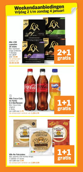 Alle L'OR capsules 20 stuks aanbieding bij Albert Heijn – geldig van 27.12.2025 t/m 04.01.2026
