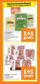 Alle AH Spek- en hamreepjes en -blokjes aanbieding bij Albert Heijn – geldig van 27.12.2025 t/m 04.01.2026