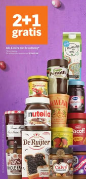 Alle A-merk zoet broodbeleg* aanbieding bij Albert-heijn – geldig van 30.03.2026 t/m 05.04.2026