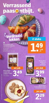 AH Excellent swirl roombotercroissants aanbieding bij Albert-heijn – geldig van 30.03.2026 t/m 05.04.2026