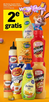 Alle Remia, Gouda's Glorie, Yildriz en Mad Sauce sauzen aanbieding bij Albert-heijn – geldig van 30.03.2026 t/m 05.04.2026