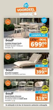 Combideal diningset Ravello aanbieding bij Albert-heijn – geldig van 30.03.2026 t/m 05.04.2026
